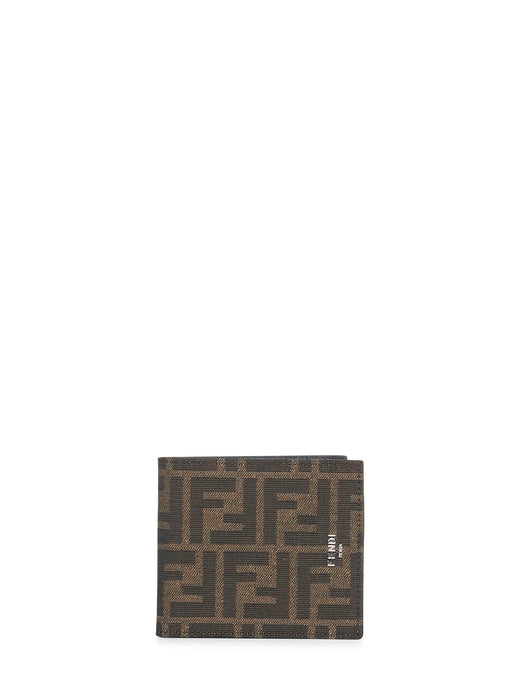 Fendi Ff Wallet — Brown Calf Leather & Cardholders