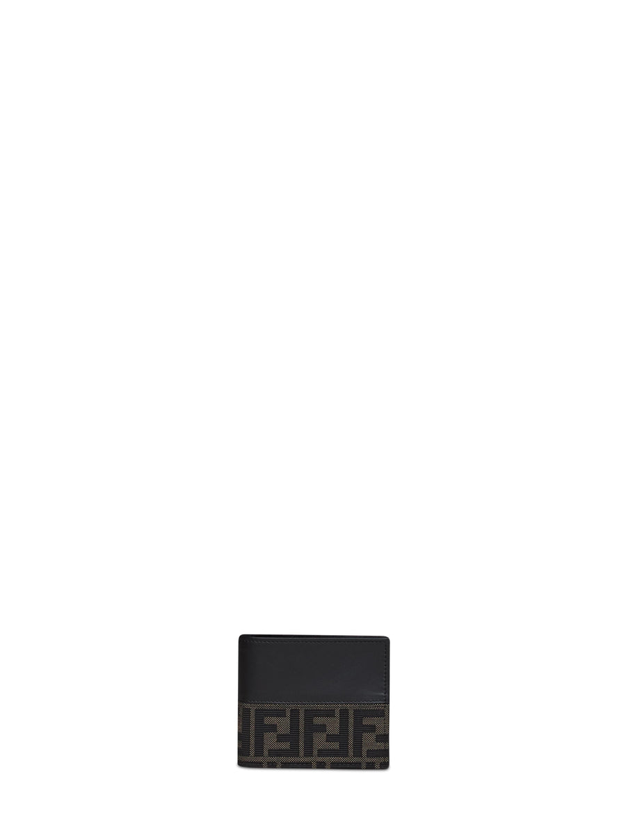 Fendi Ff Jacquard Calf Leather Wallet — Brown & Cardholders