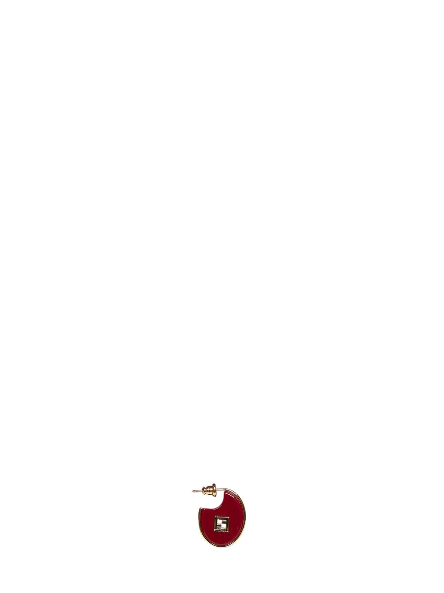 Fendi Forever Earrings — Red Resin