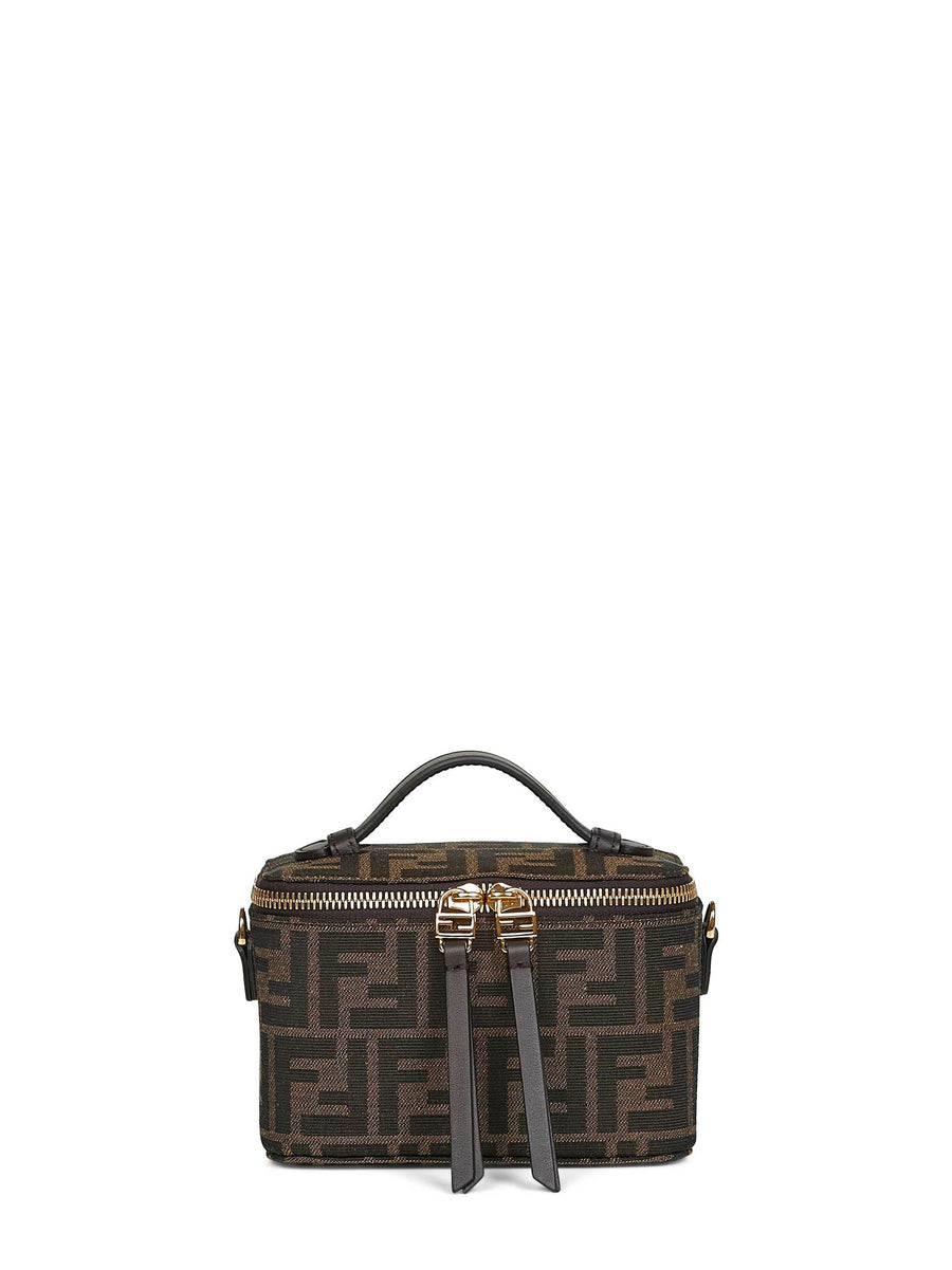 Fendi Vanity Mini Bag — Brown Polyester