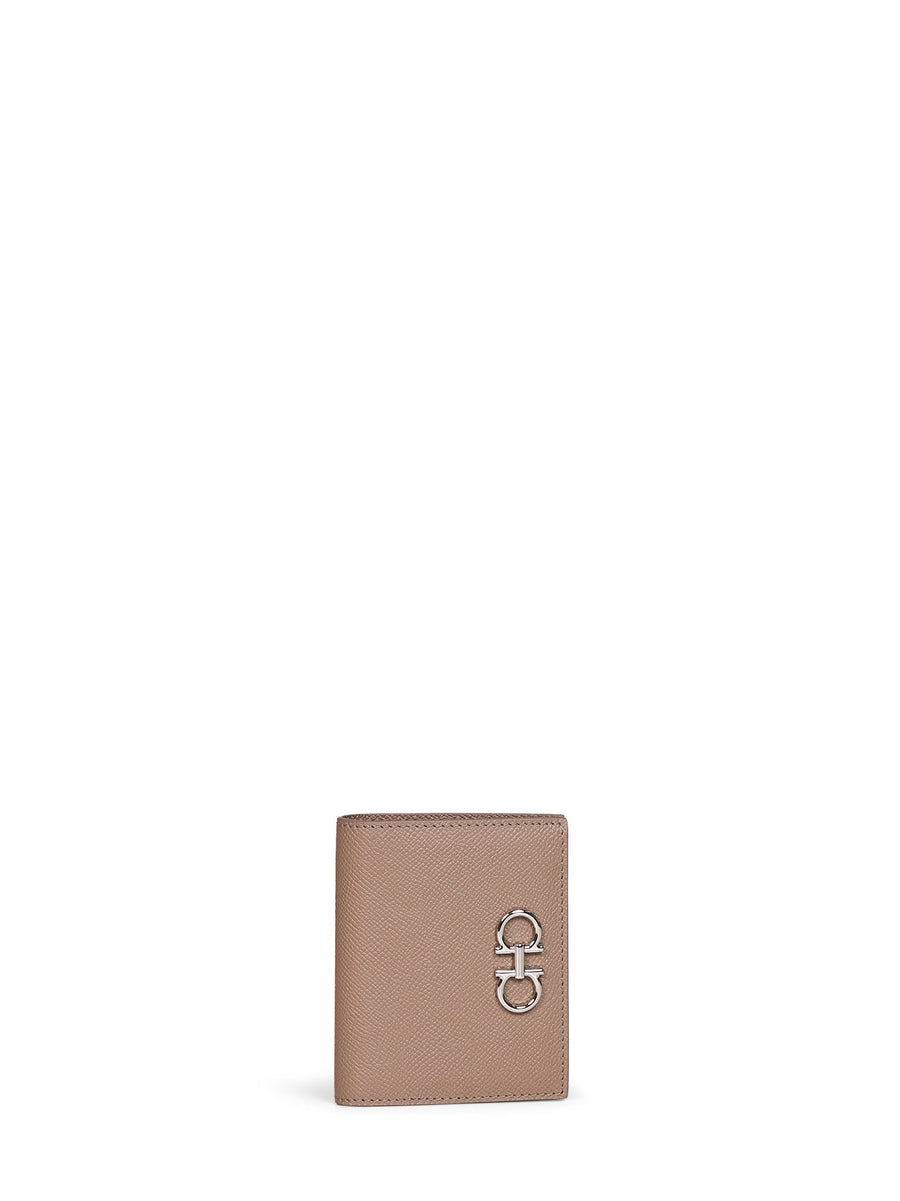 Ferragamo Wallet — Taupe Calf Leather & Purses