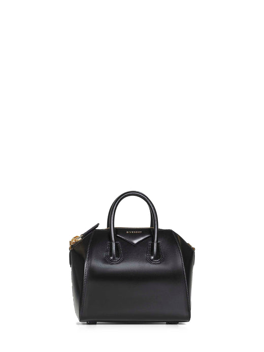 Givenchy Antigona Mini Handbag — Black Calf Leather Hand Bags