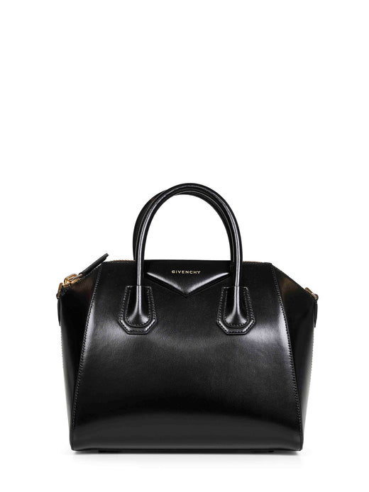 Givenchy Antigona Top Handle Bag — Black Camel Leather
