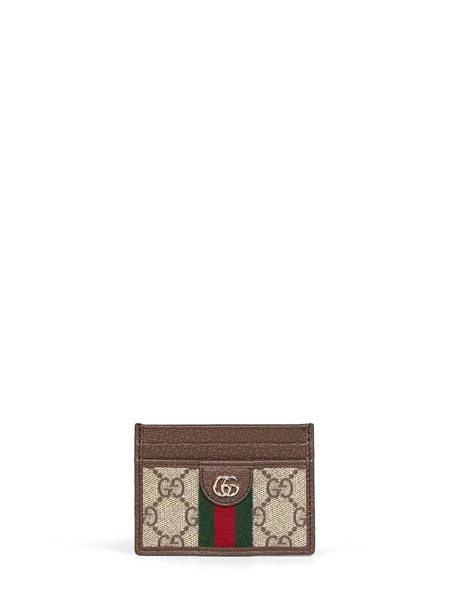 Gucci Card Case — Beige Polyurethane Wallets & Purses