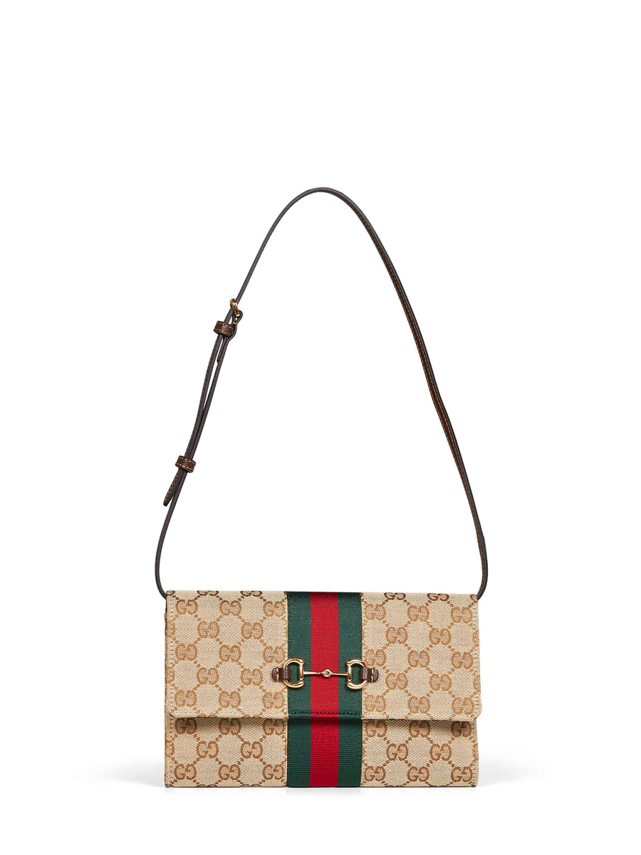 Gucci Shoulder Bag — Beige Calfskin