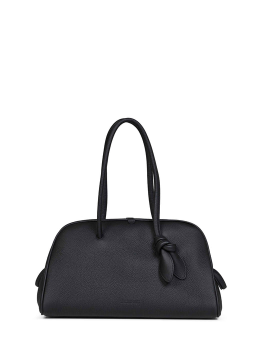 Jacquemus Shoulder Bag — Black Calf Leather
