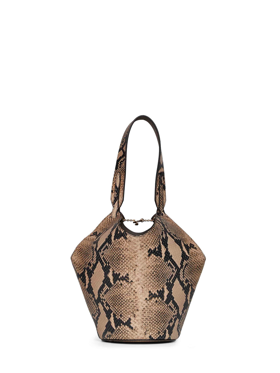Khaite Shoulder Bag — Multicolor Calfskin