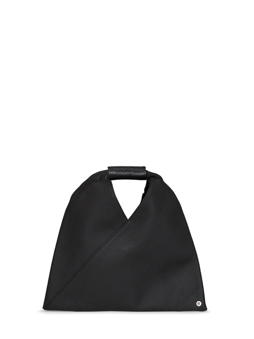 Mm6 Maison Margiela Top Handle Bag — Black Calf Leather