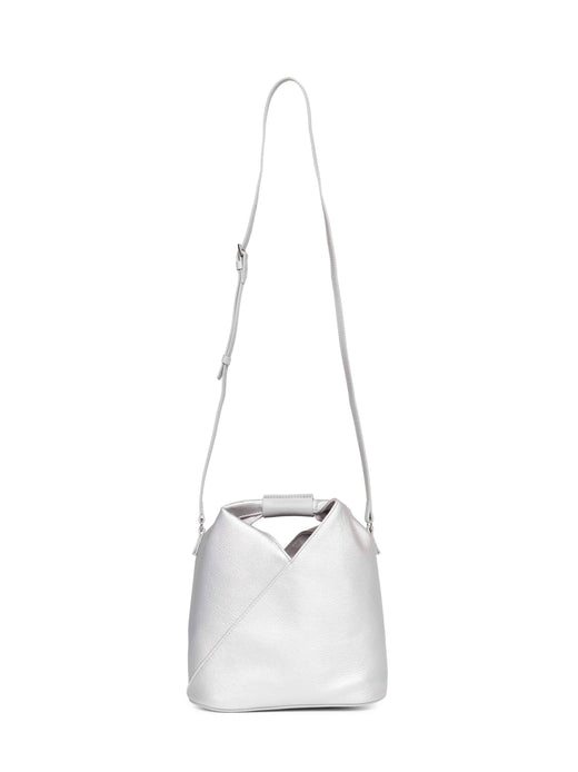 Mm6 Maison Margiela Crossbody Bag — Silver Polyurethane
