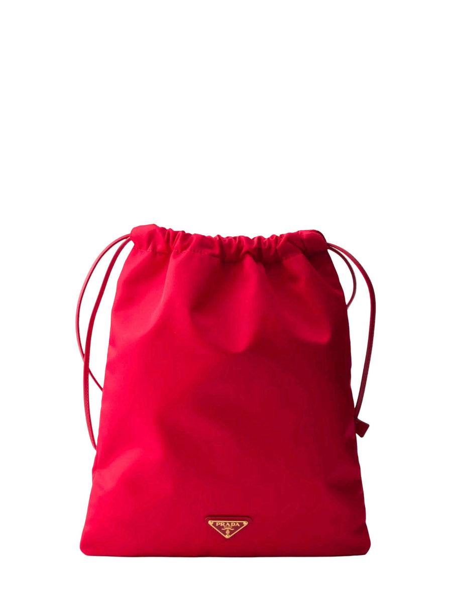 Prada Wish Bucket Bag — Red Recycled Polyamide