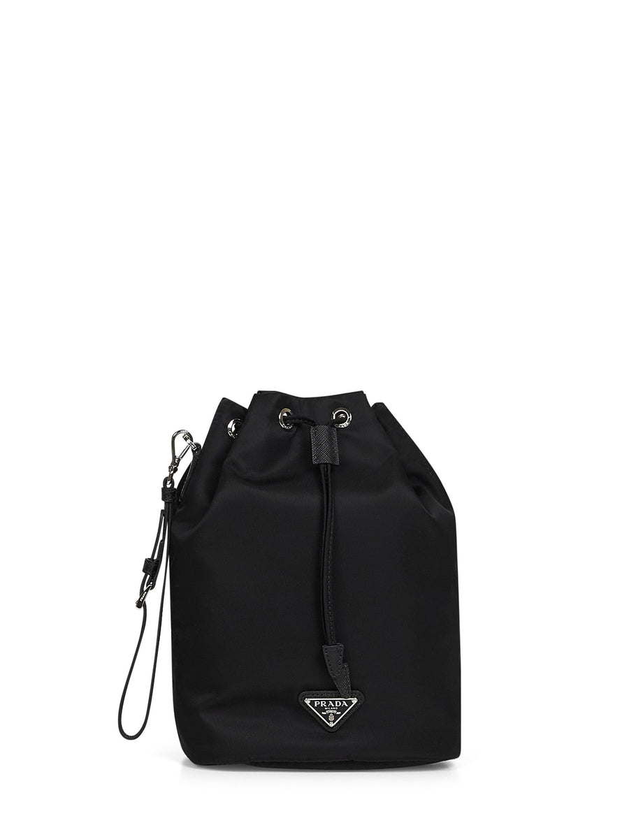 Prada Re-Nylon Bucket Bag — Black Recycled Polyamide