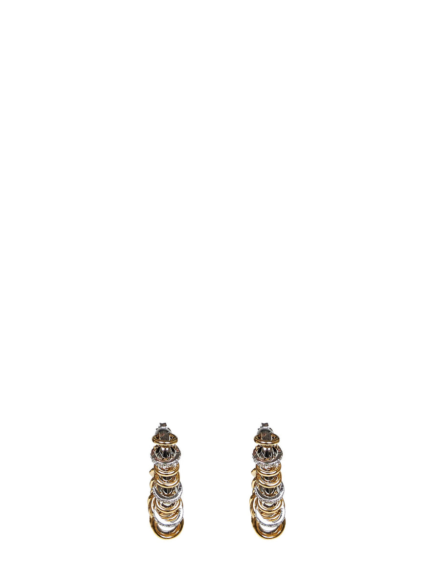 Rabanne Earrings — Silver Brass