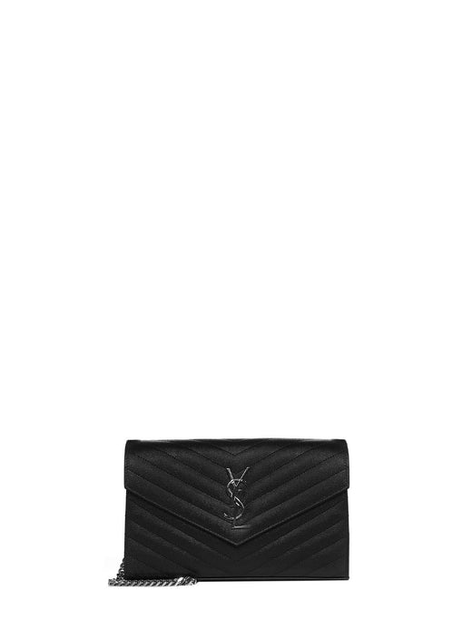 Saint Laurent Quilted Calfskin Clutch — Black
