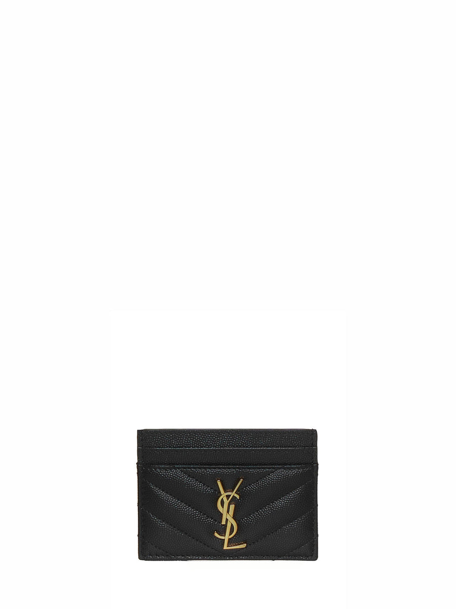 Saint Laurent Card Case — Black Calfskin Cases