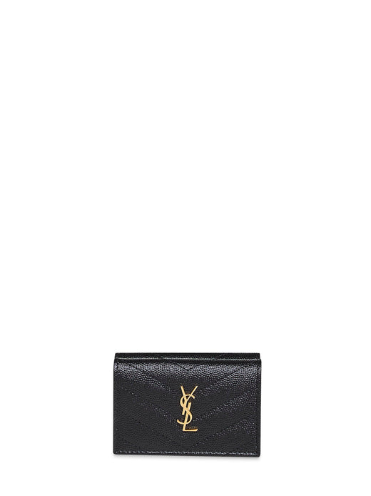 Saint Laurent Wallet — Black Calfskin