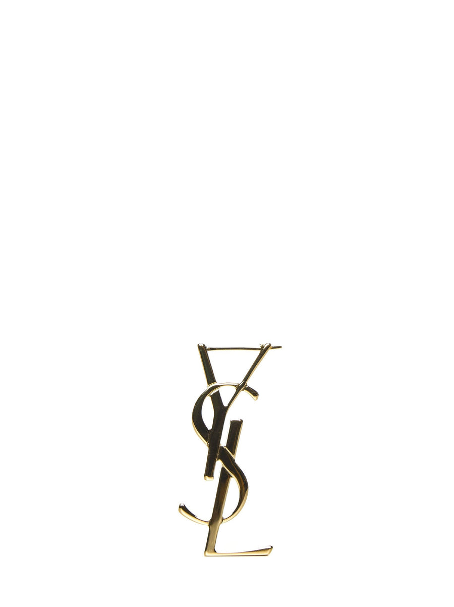 Saint Laurent Cassandre Earring — Gold Brass Earrings