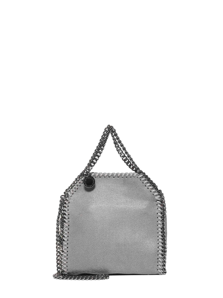 Stella Mccartney Falabella Mini Tote Bag — Gray Polyester