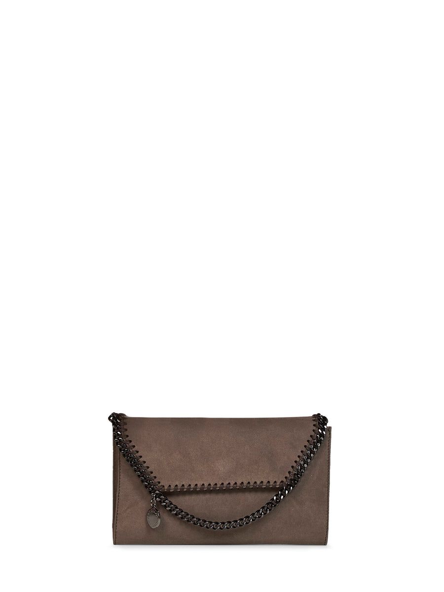 Stella Mccartney Falabella Crossbody Bag — Brown Polyamide