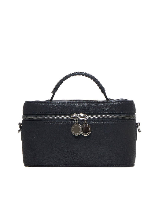 Stella Mccartney Falabella Vanity Top Handle Bag — Black Polyester