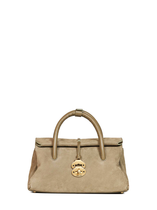 Zanellato Dotta Small Top Handle Bag — Green Bovine Leather