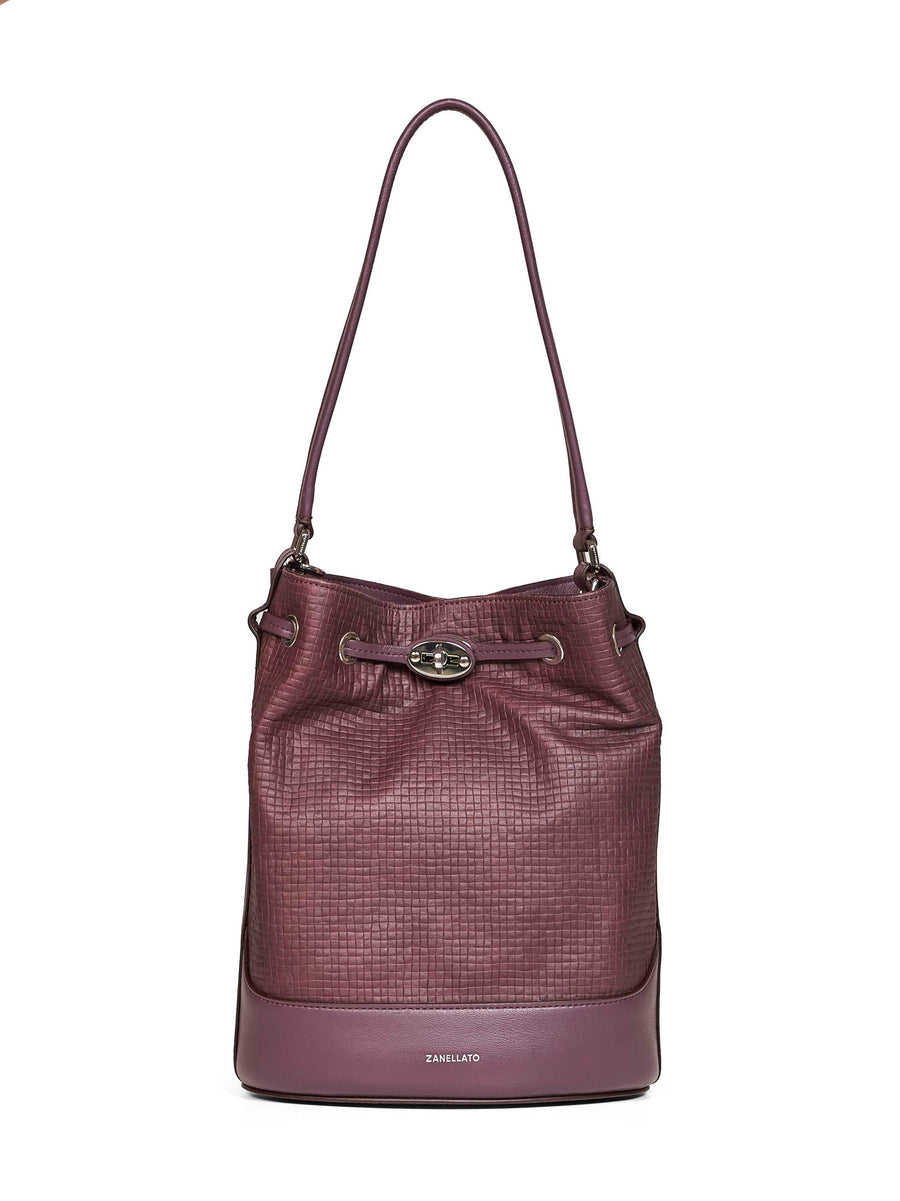Zanellato Monda Shoulder Bag — Purple Bovine Leather
