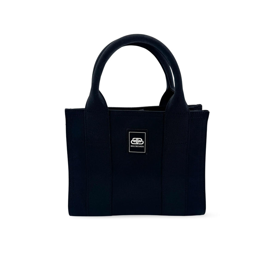 Balenciaga Trade East-West Nylon Black Canvas Bag