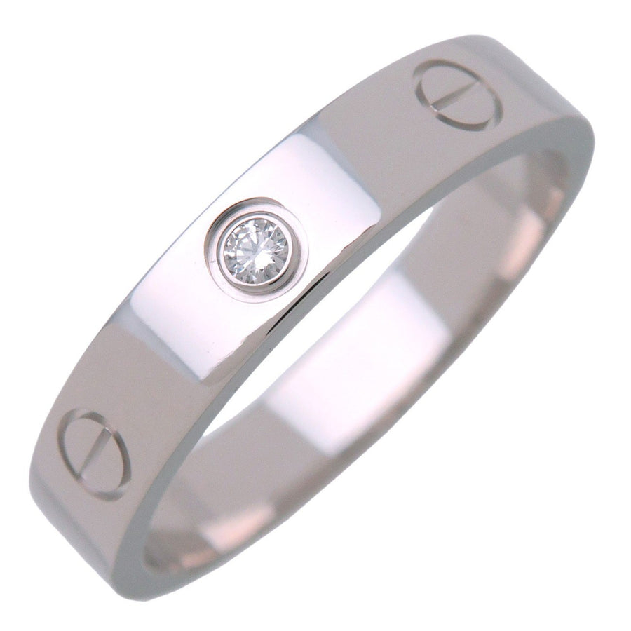 Cartier Love 1 Diamond Band Platinum With Silver White_gold Bijoux