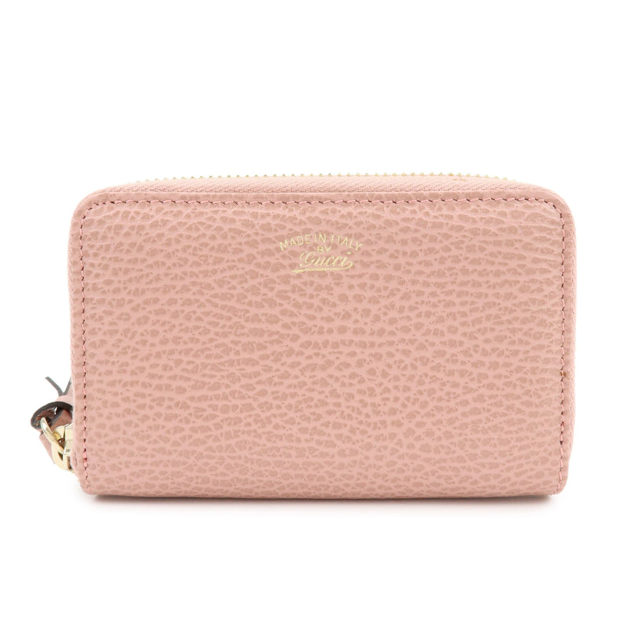 Gucci Swing Zip Around Leather Pink Accessory
