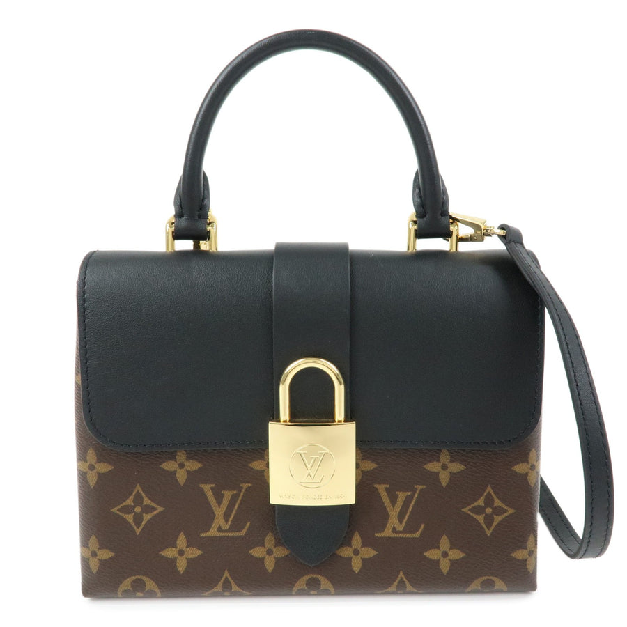 Louis Vuitton Locky Monogram Canvas With Leather Brown Bag