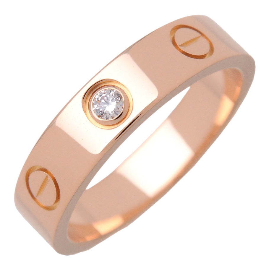 Cartier Love Wedding Band 1 Diamond 18k Rose Gold With Rose_gold Bijoux