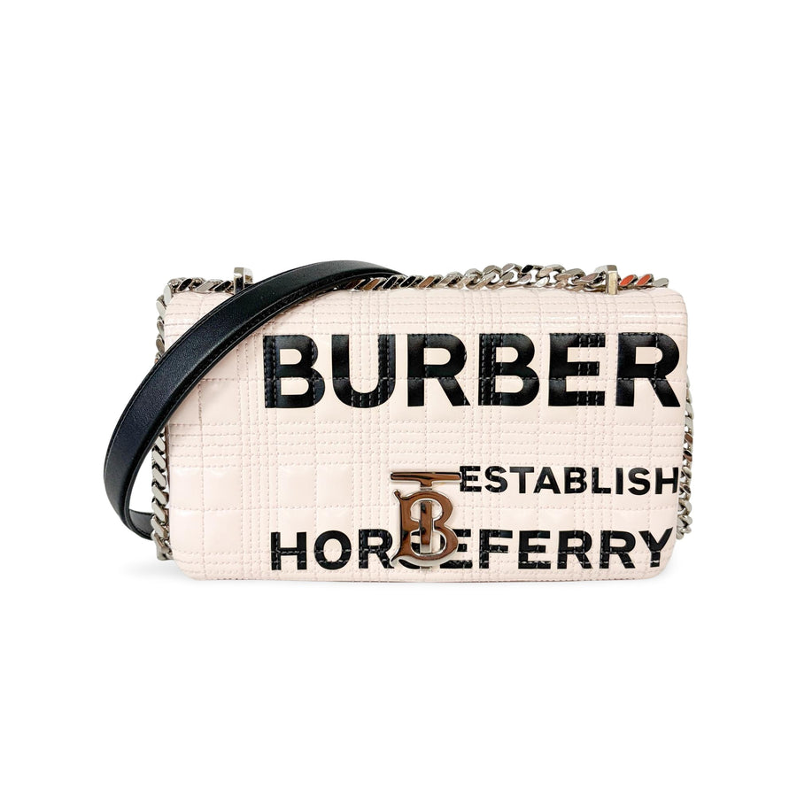 Burberry Lola Bum Quilted Lambskin Pink Calfskin Bag