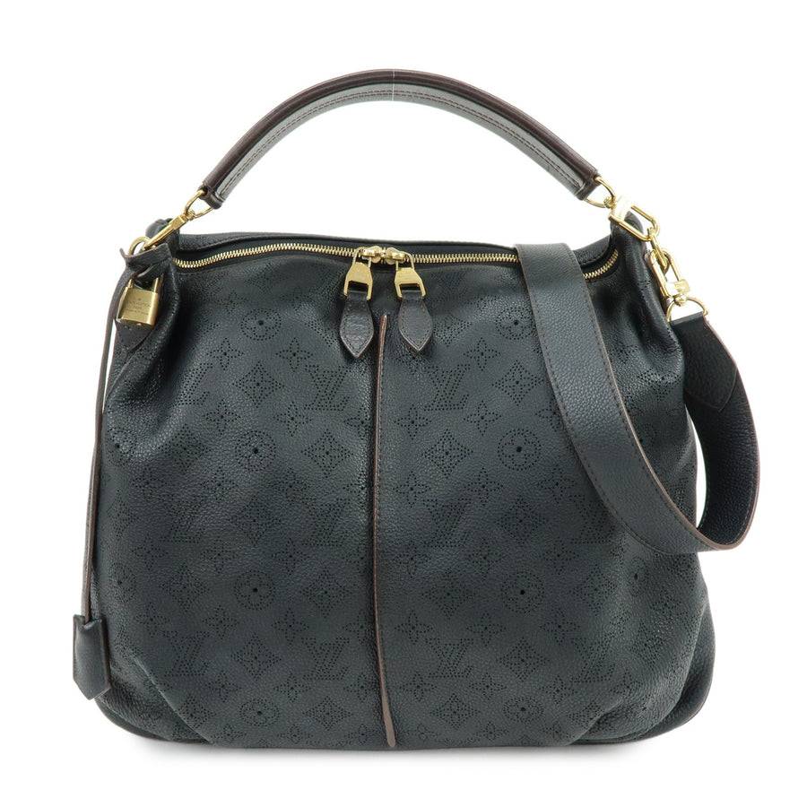 Louis Vuitton Selene Mahina Leather Black Bag
