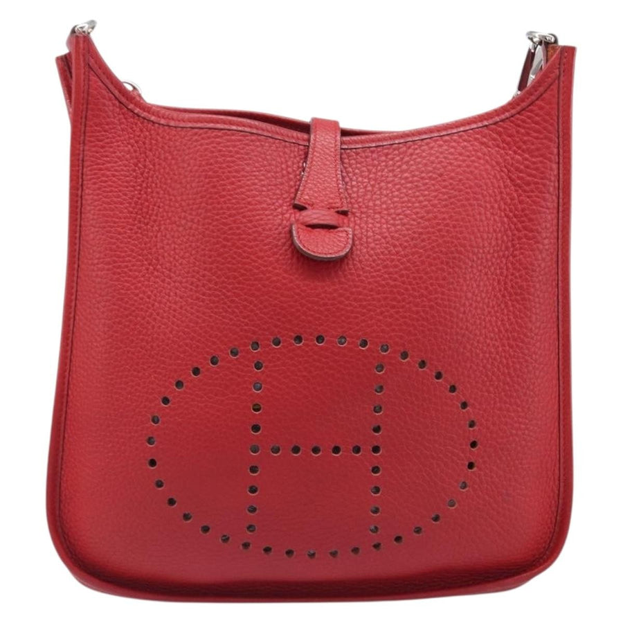 Hermes Evelyne Bag Gen Iii Clemence Red Leather