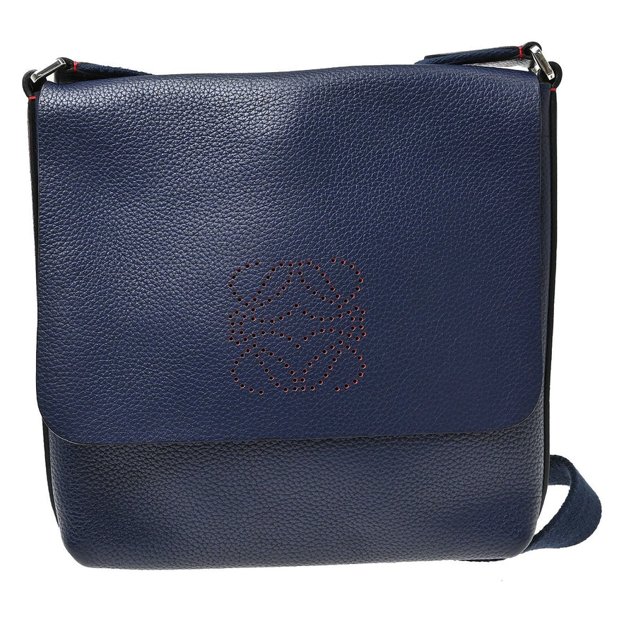 Loewe Anagram Leather Blue Bag