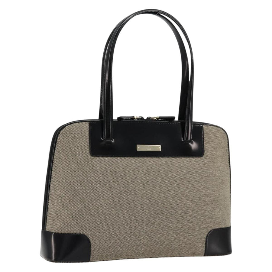 Gucci Open Tote Gg Canvas And Leather Beige