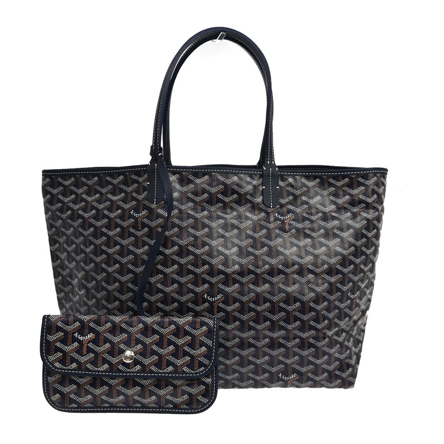 Goyard Saint Louis Coated Canvas Navy Bag