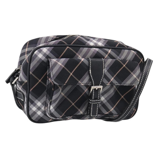 Burberry Nova Check Blue Label Nylon Black Bag