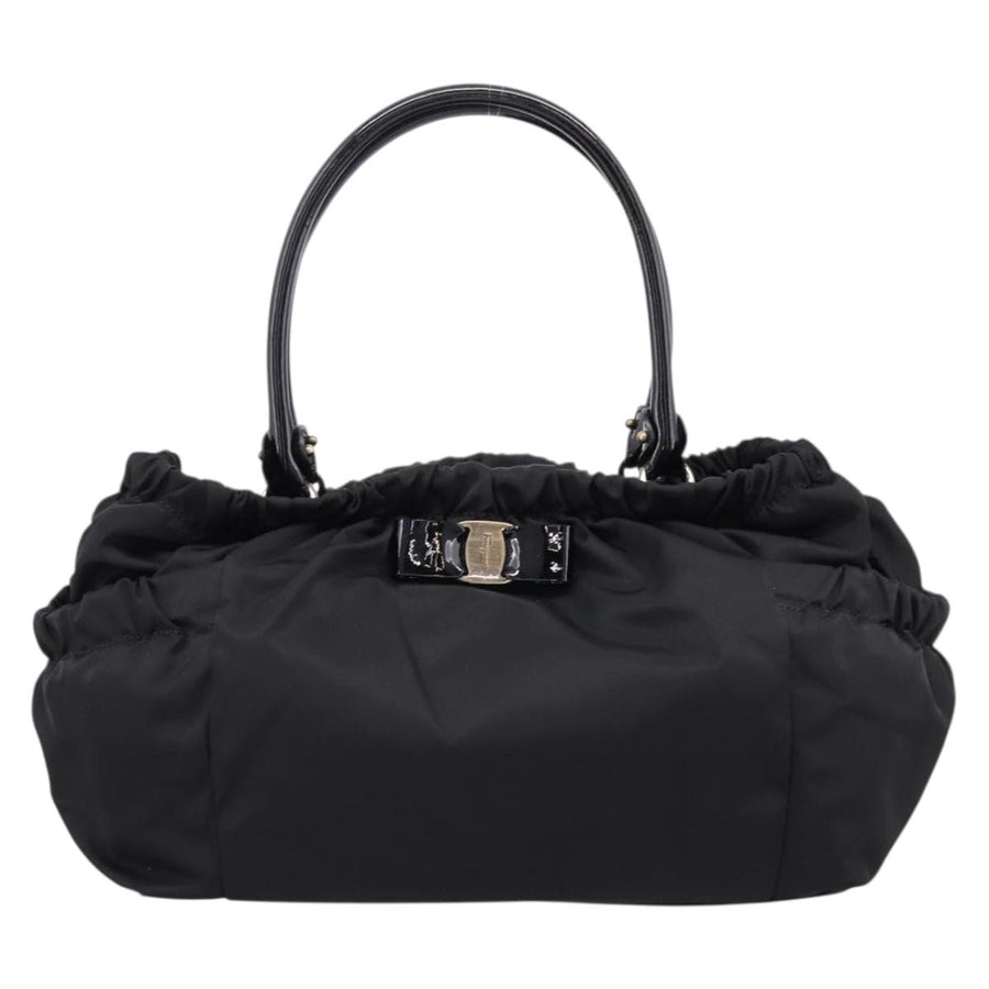 Salvatore Ferragamo Vala Tote Nylon Black