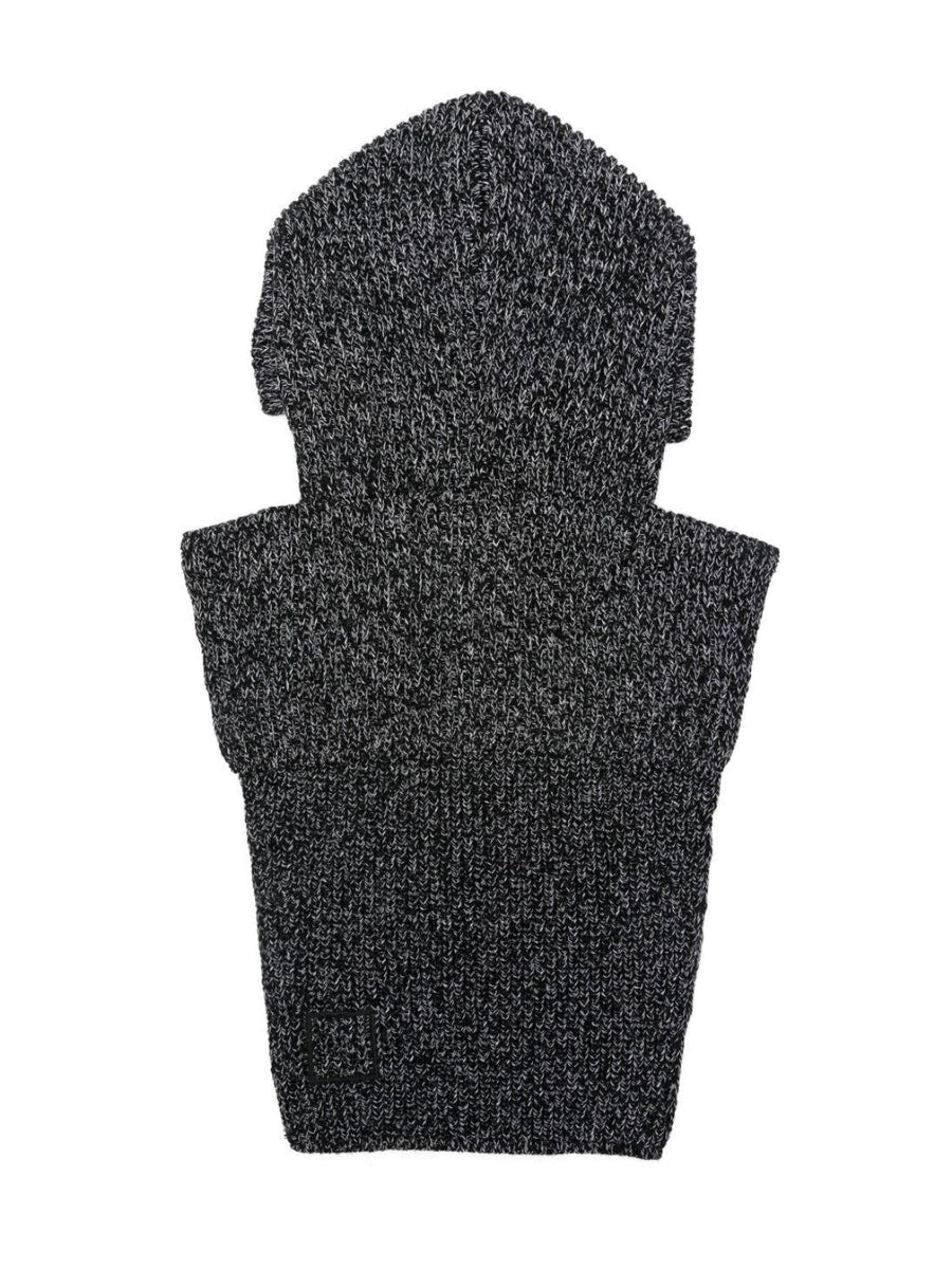 Stone Island K2s15n100010s00l3 Compass Logo Balaclava — Gray Polyester Beanies