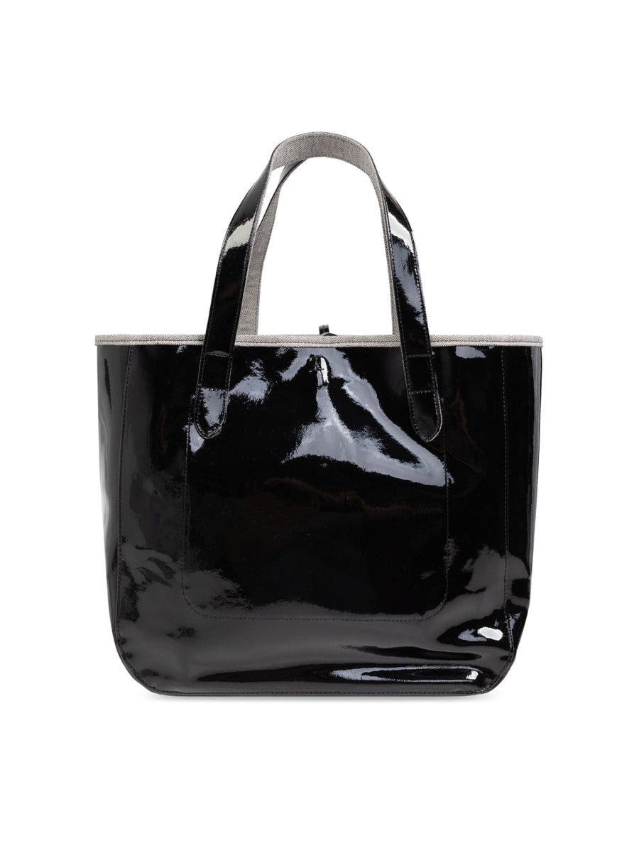 Jw Anderson Belt Anchor Logo Tote Bag — Black Textile