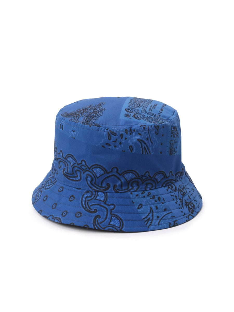 Kenzo Fc55ac904f39 Paisley Bandana Logo Bucket Hat — Blue Polyester
