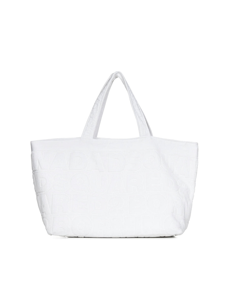 Dsquared2 Tote Bag — White Cotton