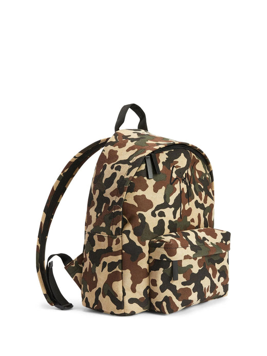 Giuseppe Zanotti Camouflage Logo Backpack — Multicolor Textile