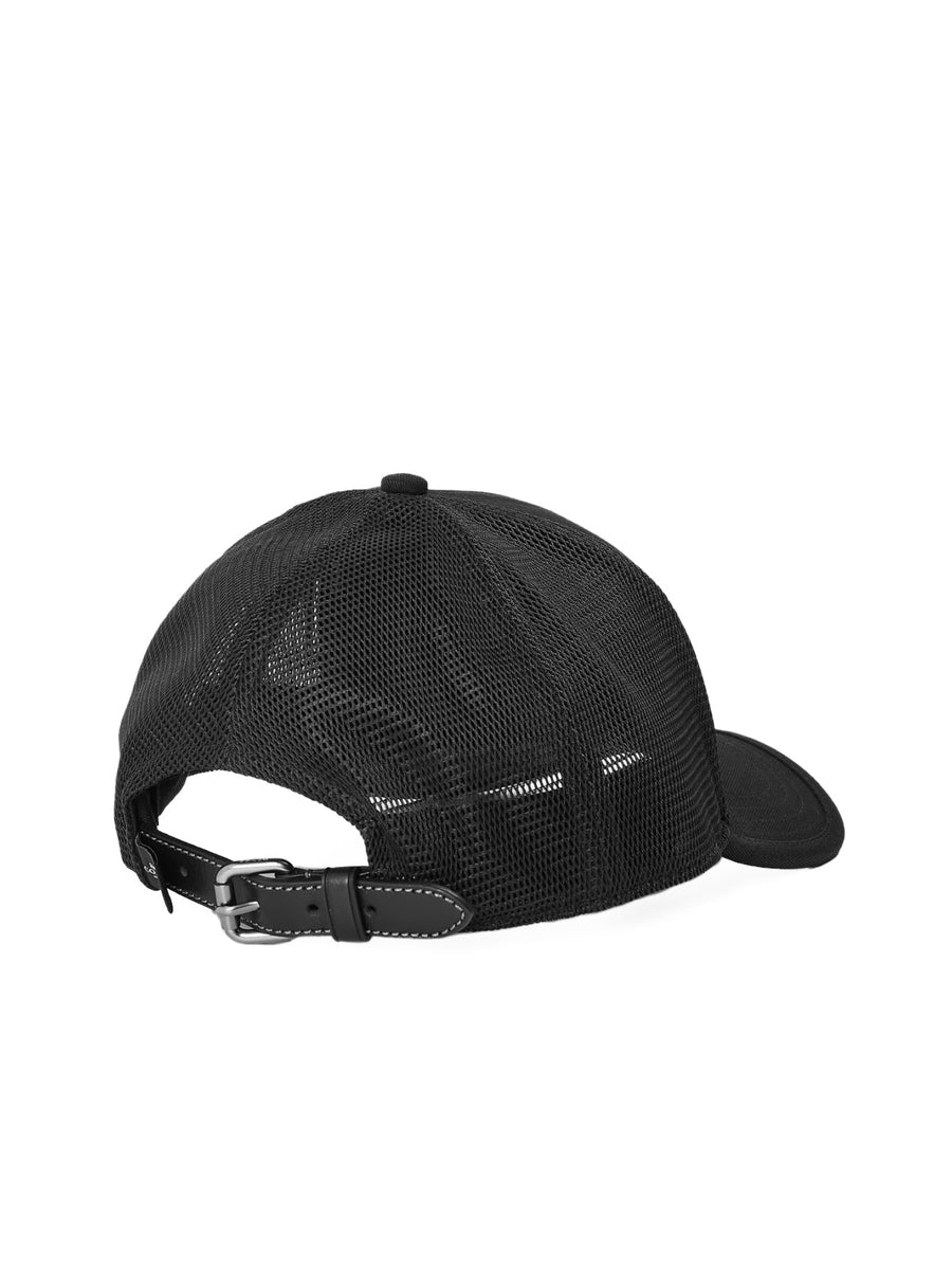 Coach Cu355blk Embroidered Logo Baseball Cap — Black Cotton Caps