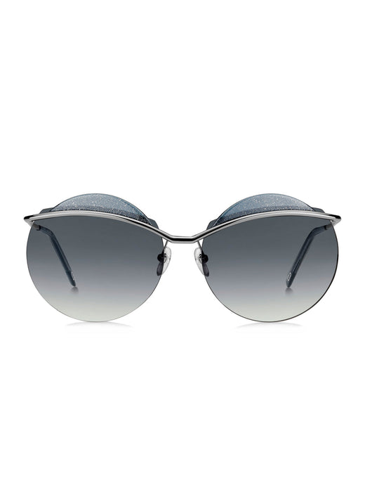 Marc Jacobs 102s6lb Round Metal Sunglasses — Blue