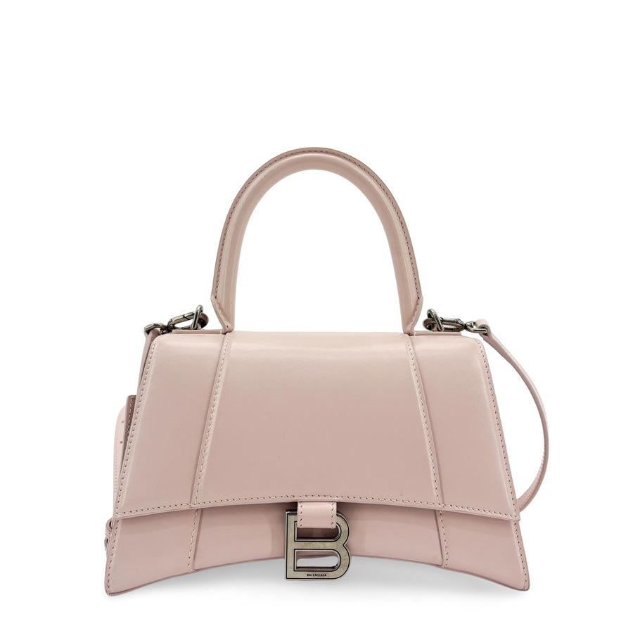 Balenciaga Hourglass Top Handle Leather Pink Bag