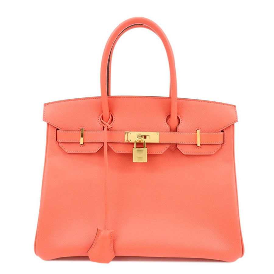 Hermes Birkin Pink Epsom With Gold Hardware Leather Bag