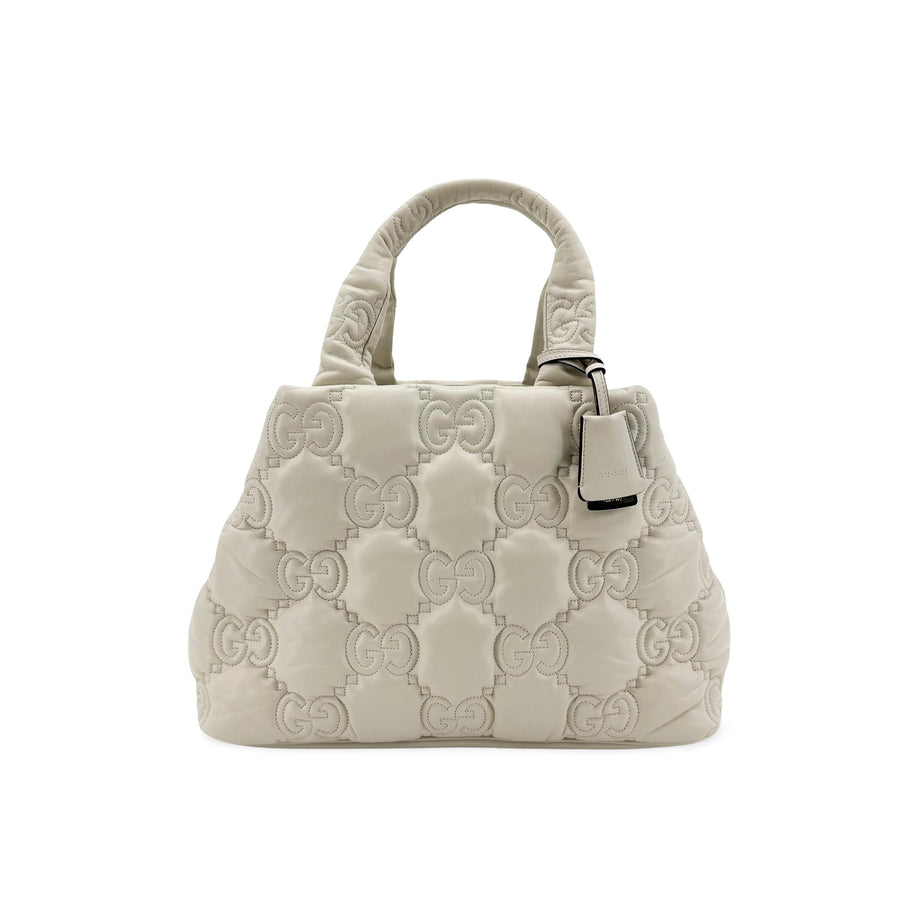 Gucci Gg Marmont Matelassé Leather White Bag