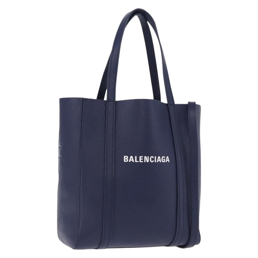 Balenciaga Everyday Tote Leather Navy Bag