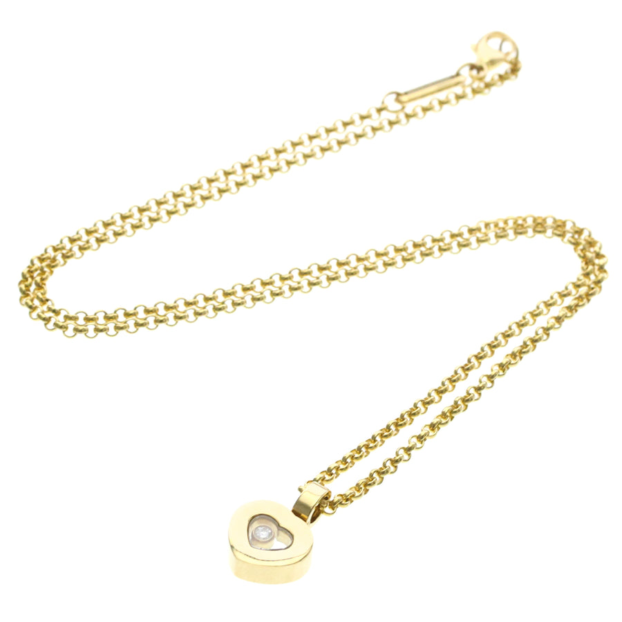 Chopard Happy Diamonds Heart Pendant 18k Yellow Gold With 1 Floating Diamond Yellow_gold Bijoux